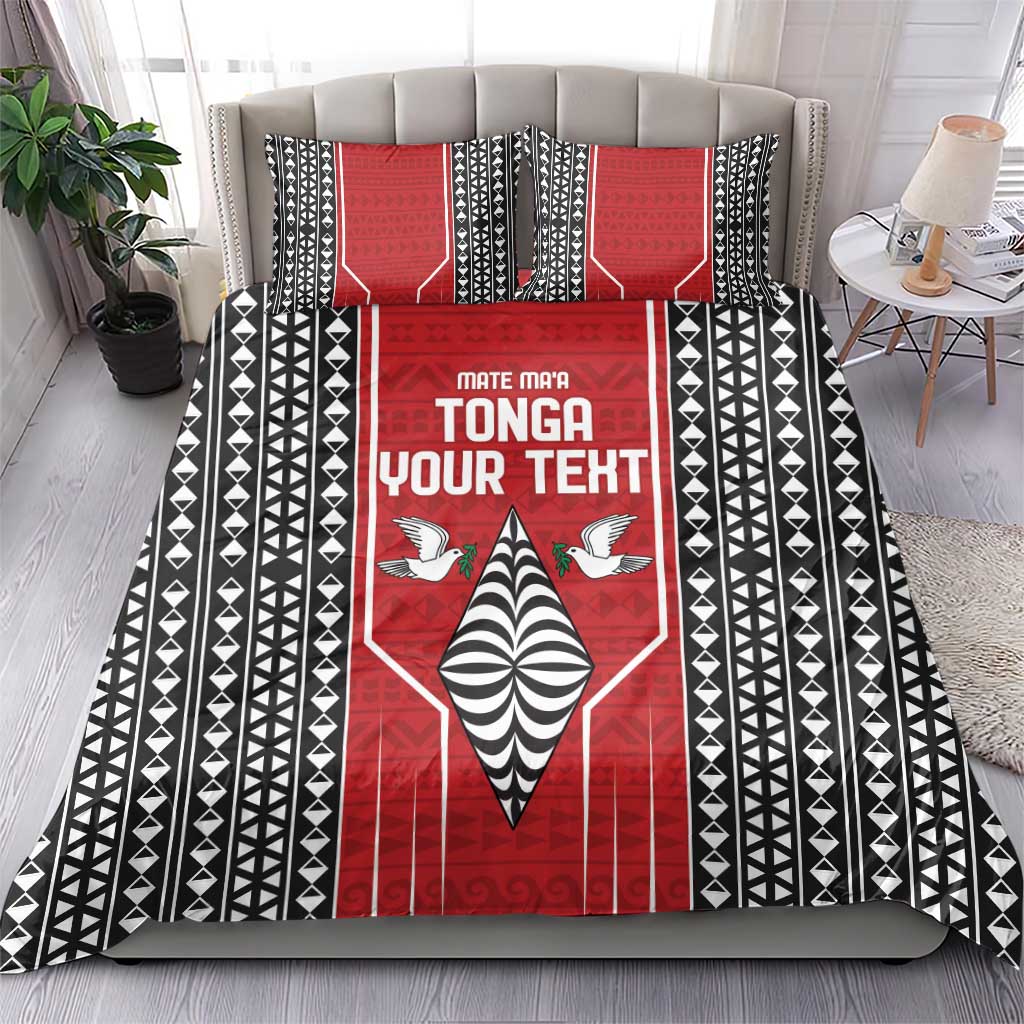 Custom Tonga Rugby Bedding Set Mate Maa Kupesi Style LT9 - Polynesian Pride
