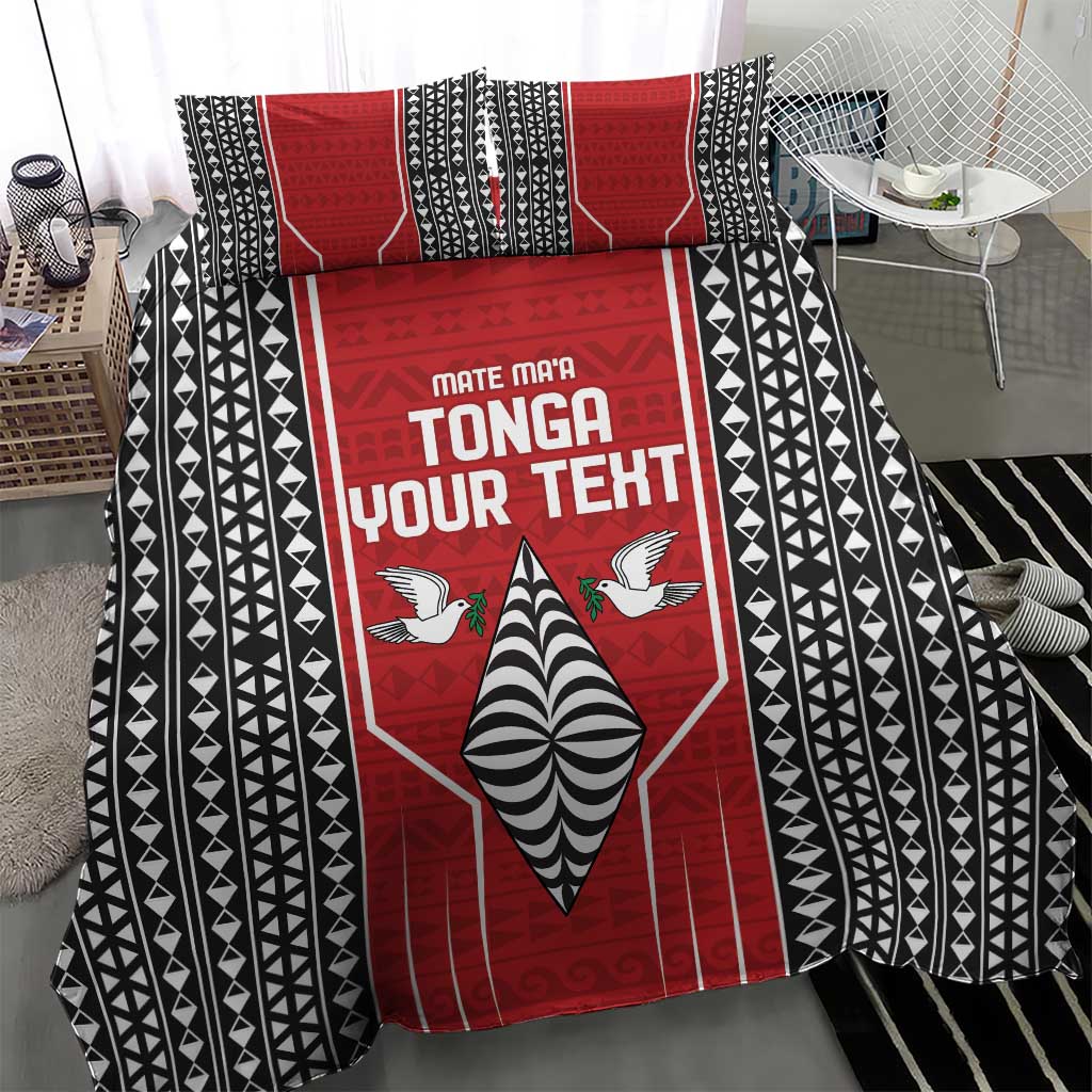 Custom Tonga Rugby Bedding Set Mate Maa Kupesi Style LT9 - Polynesian Pride