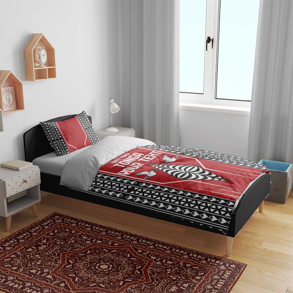 Custom Tonga Rugby Bedding Set Mate Maa Kupesi Style LT9 - Polynesian Pride