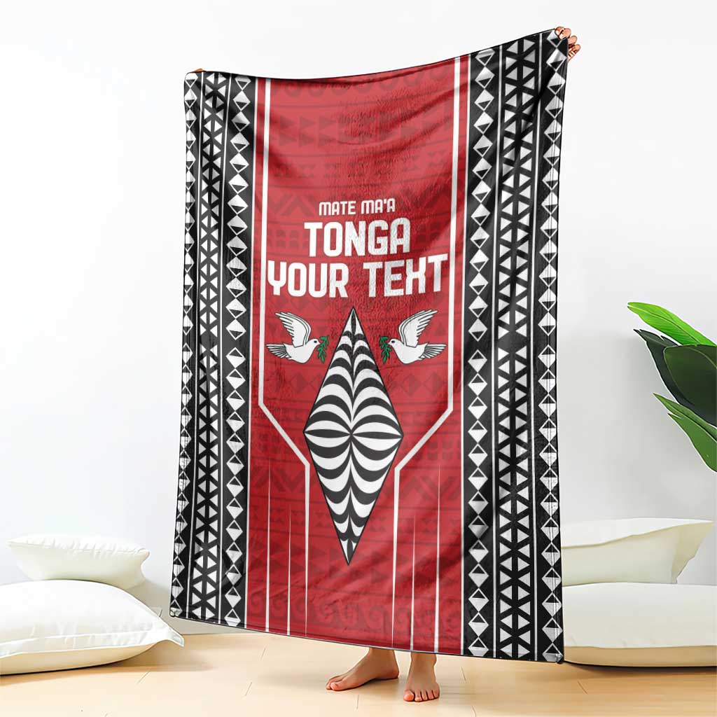 Custom Tonga Rugby Blanket Mate Maa Kupesi Style LT9 - Polynesian Pride