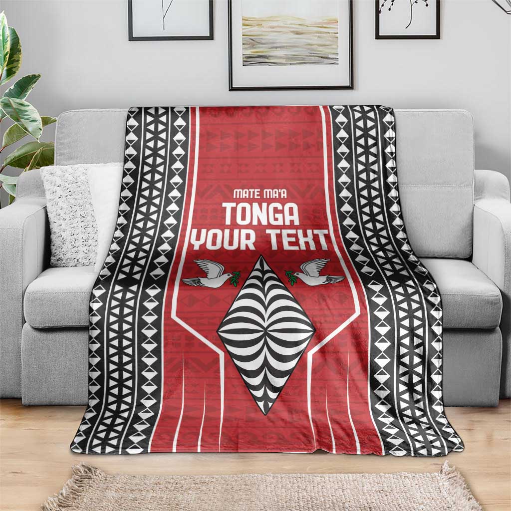 Custom Tonga Rugby Blanket Mate Maa Kupesi Style LT9 - Polynesian Pride