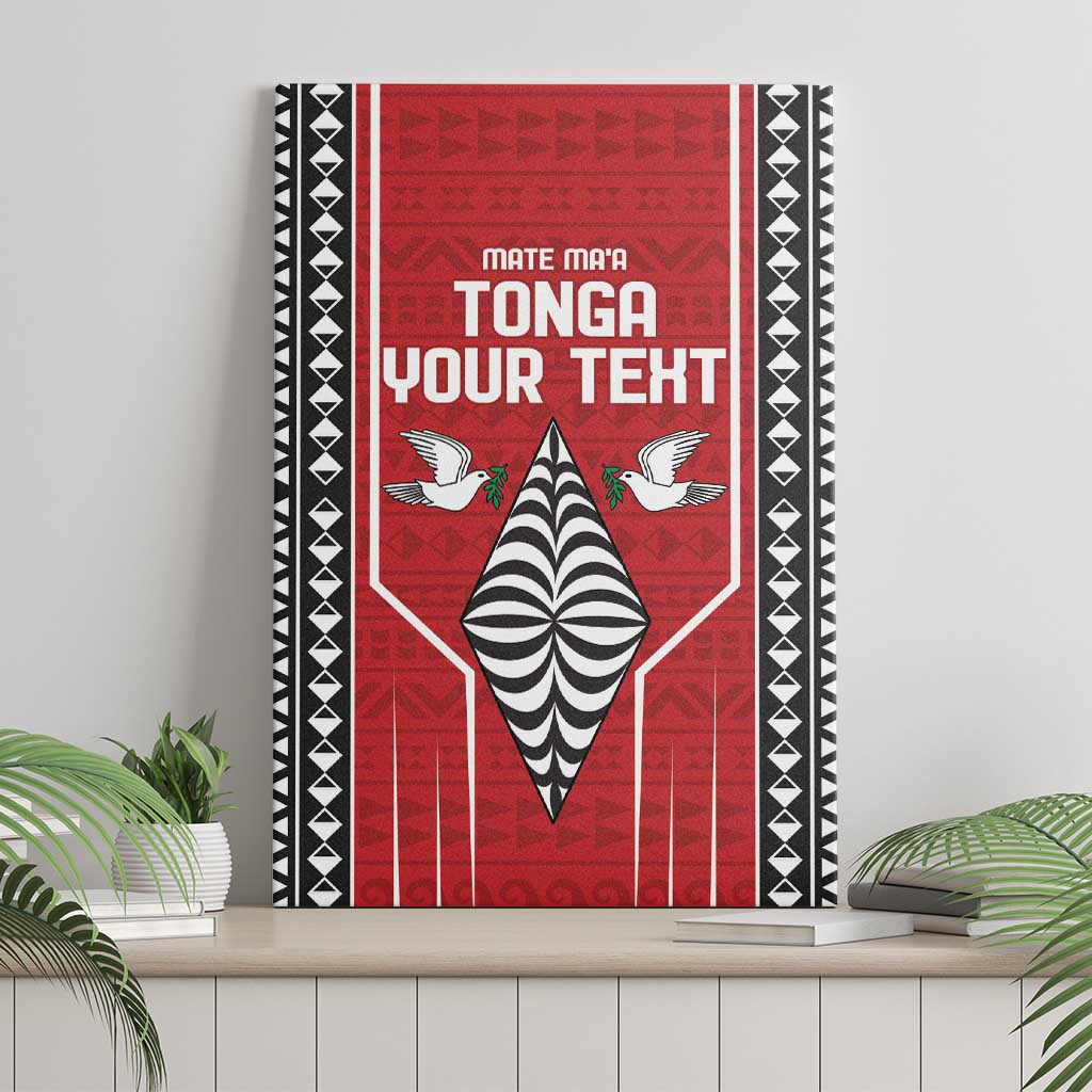 Custom Tonga Rugby Canvas Wall Art Mate Maa Kupesi Style LT9 - Polynesian Pride