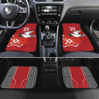 Custom Tonga Rugby Car Mats Mate Maa Kupesi Style LT9 Set 4pcs Red - Polynesian Pride