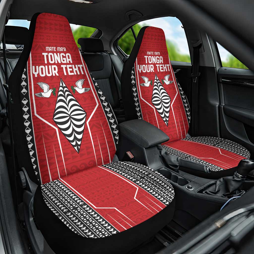 Custom Tonga Rugby Car Seat Cover Mate Maa Kupesi Style