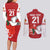 Custom Tonga Rugby Couples Matching Long Sleeve Bodycon Dress and Long Sleeve Button Shirt Mate Maa Kupesi Style