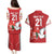 Custom Tonga Rugby Couples Matching Puletasi and Hawaiian Shirt Mate Maa Kupesi Style