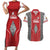 Custom Tonga Rugby Couples Matching Short Sleeve Bodycon Dress and Hawaiian Shirt Mate Maa Kupesi Style