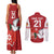 Custom Tonga Rugby Couples Matching Tank Maxi Dress and Long Sleeve Button Shirt Mate Maa Kupesi Style