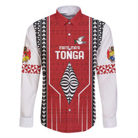 Custom Tonga Rugby Family Matching Short Sleeve Bodycon Dress and Hawaiian Shirt Mate Maa Kupesi Style