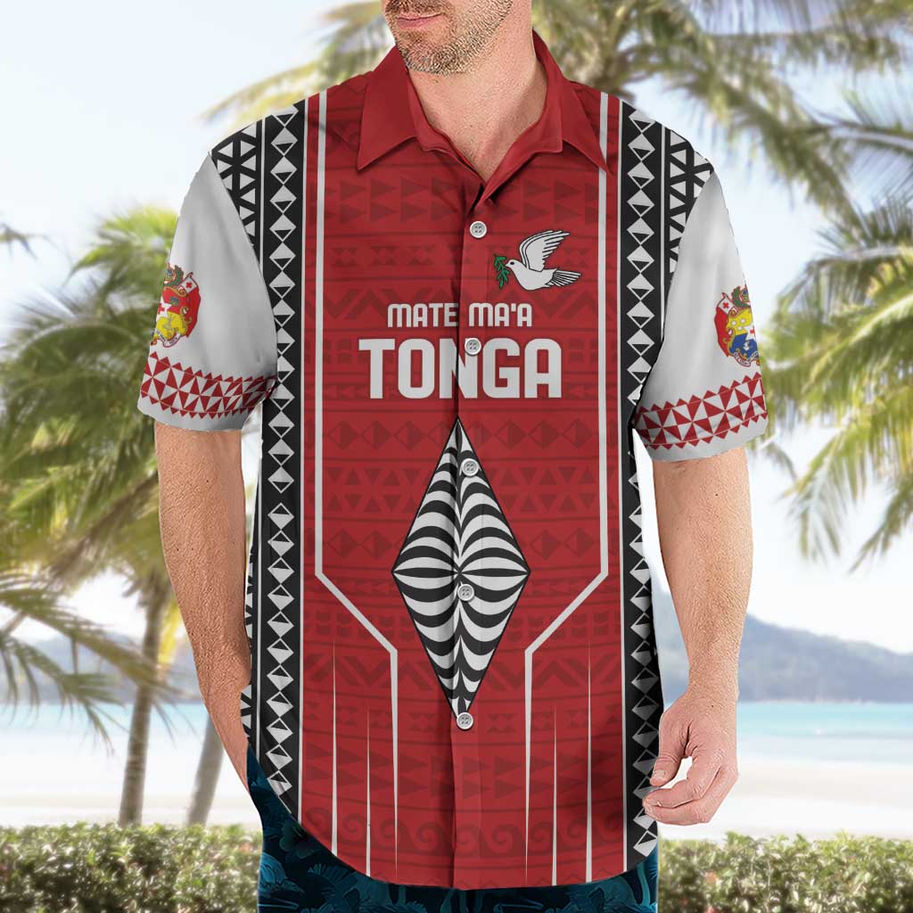 Custom Tonga Rugby Hawaiian Shirt Mate Maa Kupesi Style LT9 - Polynesian Pride