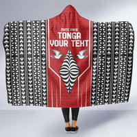 Custom Tonga Rugby Hooded Blanket Mate Maa Kupesi Style LT9 One Size Red - Polynesian Pride