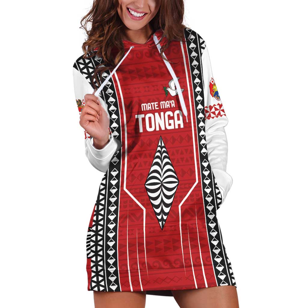Custom Tonga Rugby Hoodie Dress Mate Maa Kupesi Style
