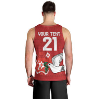 Custom Tonga Rugby Men Tank Top Mate Maa Kupesi Style LT9 - Polynesian Pride