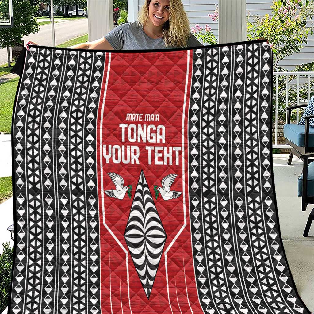 Custom Tonga Rugby Quilt Mate Maa Kupesi Style