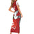 Custom Tonga Rugby Short Sleeve Bodycon Dress Mate Maa Kupesi Style