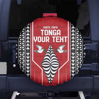 Custom Tonga Rugby Spare Tire Cover Mate Maa Kupesi Style LT9 - Polynesian Pride
