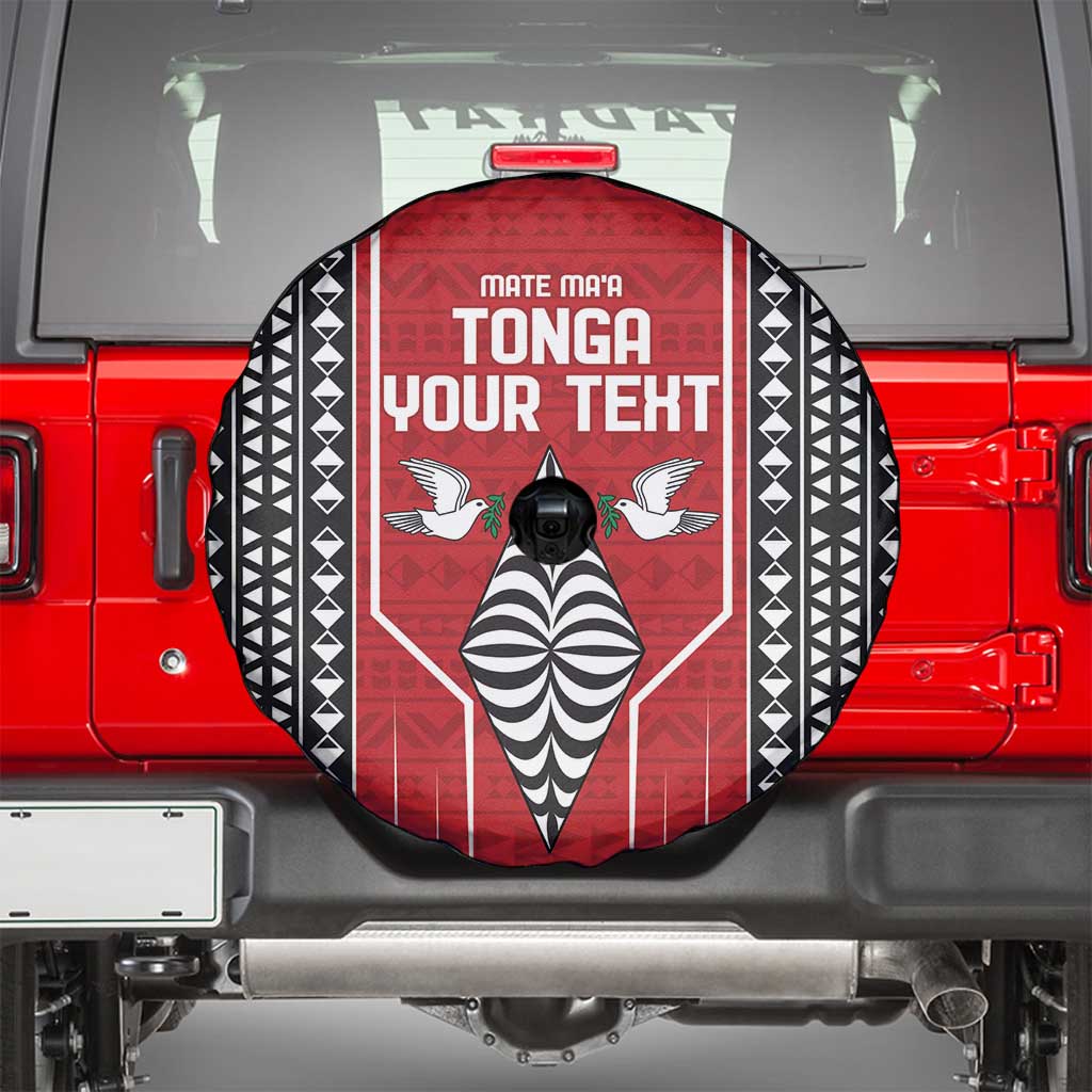 Custom Tonga Rugby Spare Tire Cover Mate Maa Kupesi Style LT9 - Polynesian Pride