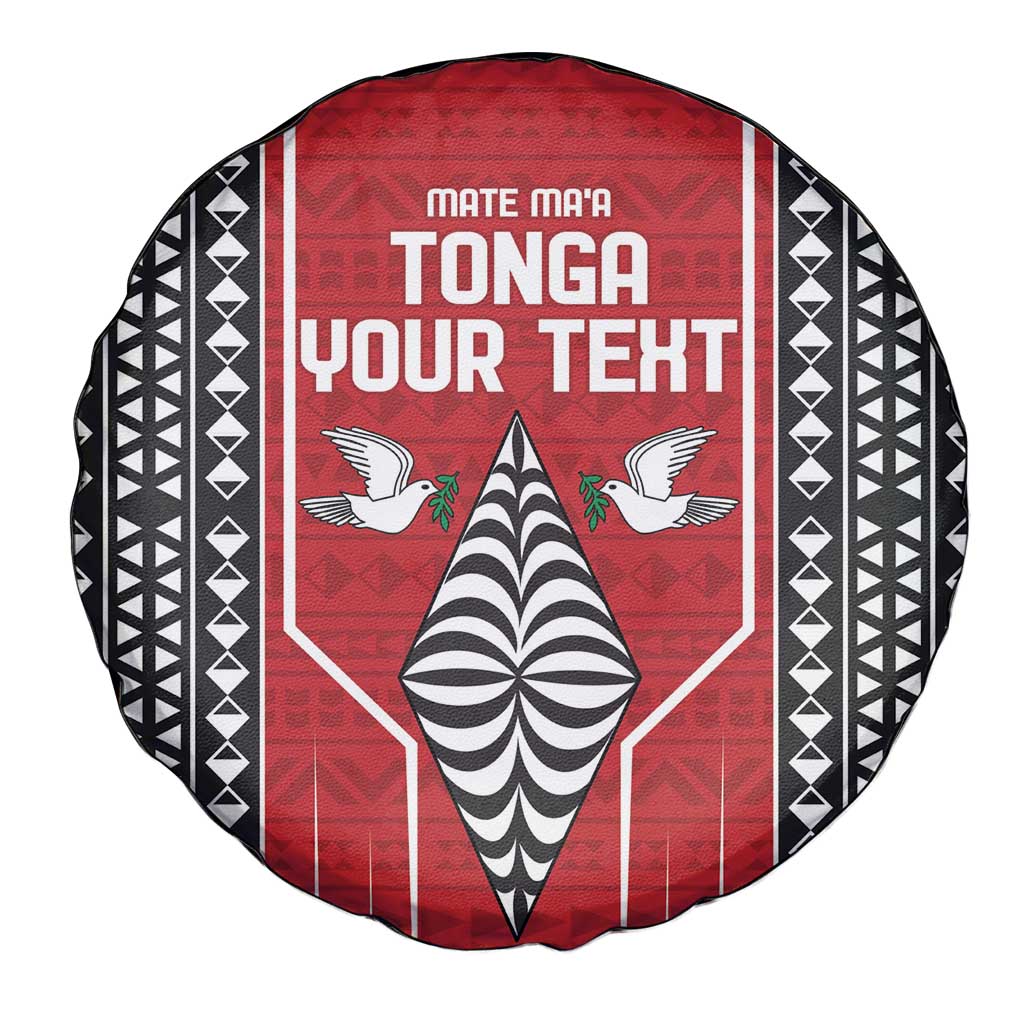 Custom Tonga Rugby Spare Tire Cover Mate Maa Kupesi Style LT9 - Polynesian Pride