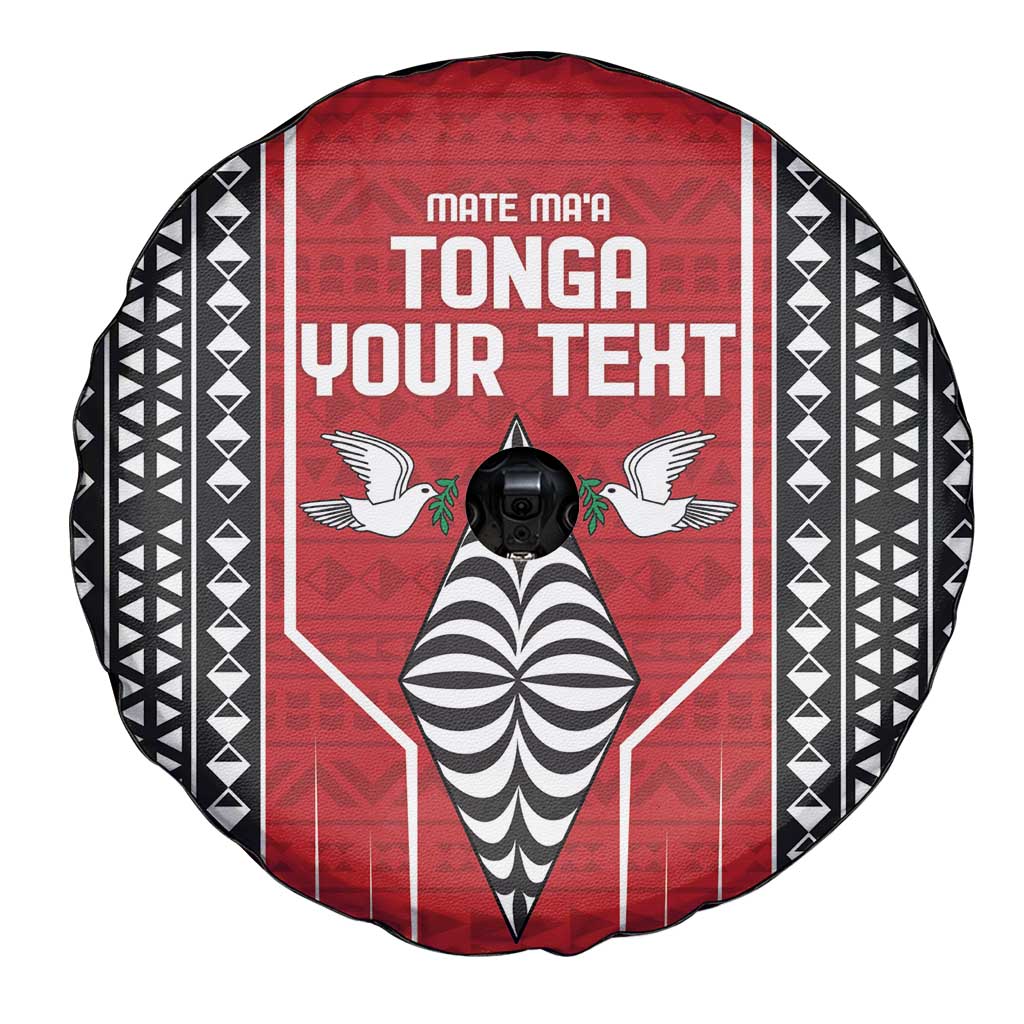 Custom Tonga Rugby Spare Tire Cover Mate Maa Kupesi Style LT9 - Polynesian Pride
