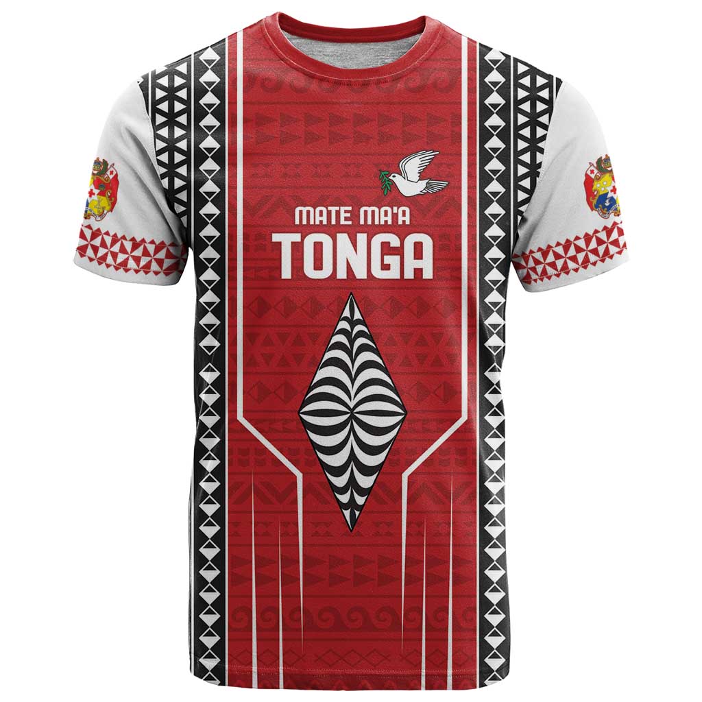 Custom Tonga Rugby T Shirt Mate Maa Kupesi Style