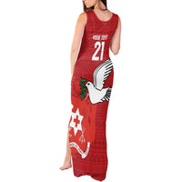 Custom Tonga Rugby Tank Maxi Dress Mate Maa Kupesi Style LT9 - Polynesian Pride