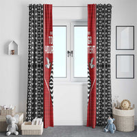 Custom Tonga Rugby Window Curtain Mate Maa Kupesi Style LT9 - Polynesian Pride