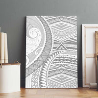 American Samoa White Sunday Canvas Wall Art Polynesian Lotu Tamaiti - Polynesian Pride