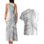 American Samoa White Sunday Couples Matching Tank Maxi Dress and Hawaiian Shirt Polynesian Lotu Tamaiti - Polynesian Pride