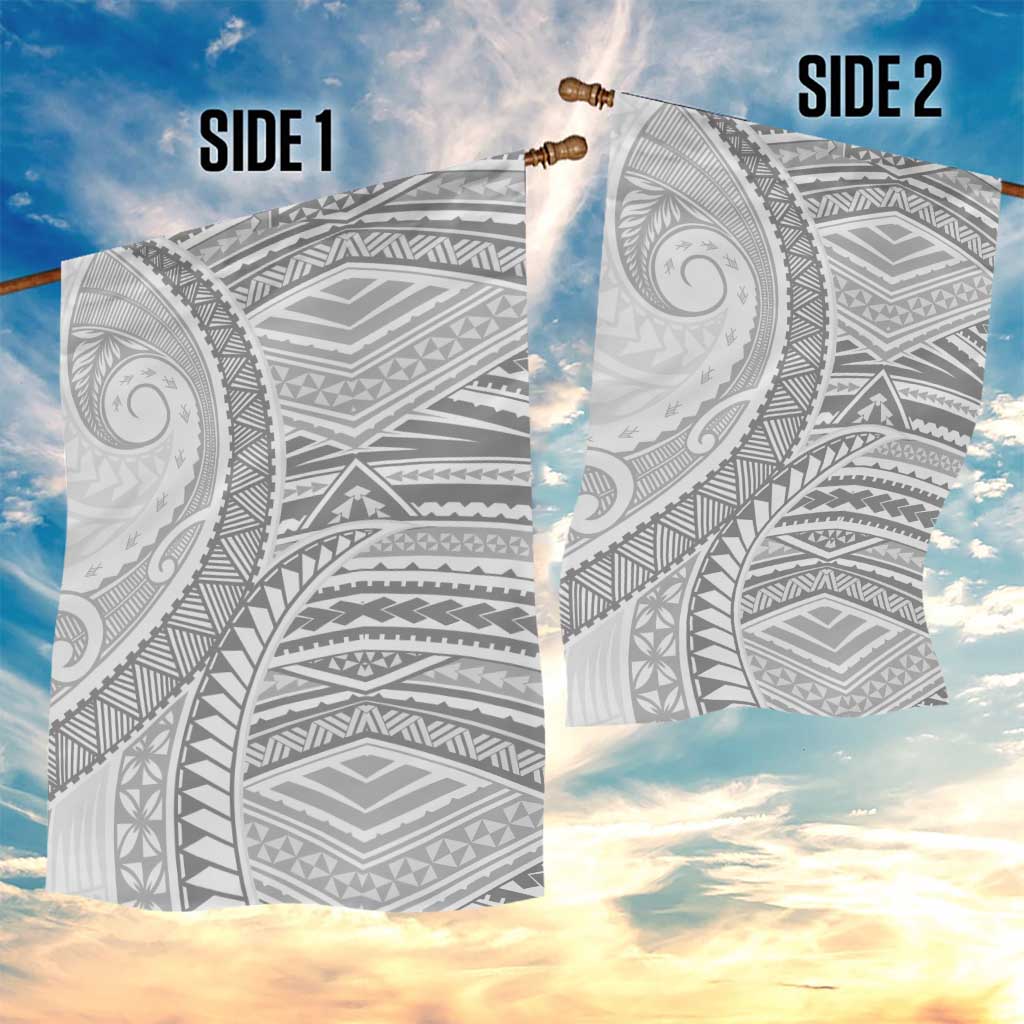 American Samoa White Sunday Garden Flag Polynesian Lotu Tamaiti - Polynesian Pride