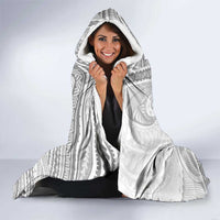 American Samoa White Sunday Hooded Blanket Polynesian Lotu Tamaiti - Polynesian Pride