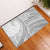 American Samoa White Sunday Rubber Doormat Polynesian Lotu Tamaiti - Polynesian Pride
