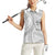 American Samoa White Sunday Women Sleeveless Polo Shirt Polynesian Lotu Tamaiti - Polynesian Pride
