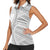 American Samoa White Sunday Women Sleeveless Polo Shirt Polynesian Lotu Tamaiti - Polynesian Pride