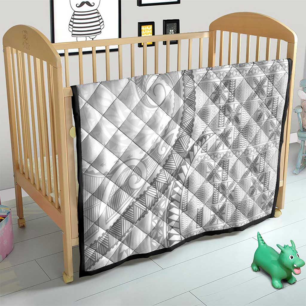 Niue White Sunday Quilt Niuean Lotu Tamaiti Hiapo Pattern - Polynesian Pride