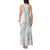 Niue White Sunday Tank Maxi Dress Niuean Lotu Tamaiti Hiapo Pattern - Polynesian Pride