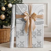 Niue White Sunday Wrapping Paper Niuean Lotu Tamaiti Hiapo Pattern LT9 - Polynesian Pride