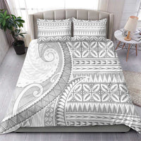 Polynesian White Sunday Bedding Set Lotu Tamaiti Melanesian Pattern - Polynesian Pride