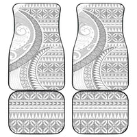 Polynesian White Sunday Car Mats Lotu Tamaiti Melanesian Pattern LT9 - Polynesian Pride