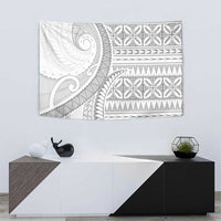 Polynesian White Sunday Tapestry Lotu Tamaiti Melanesian Pattern - Polynesian Pride