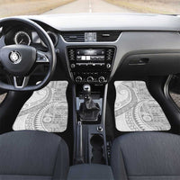 Samoa Siapo White Sunday Car Mats Lotu Tamaiti Polynesian White Pattern LT9 Set 2pcs - Front White - Polynesian Pride
