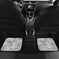 Samoa Siapo White Sunday Car Mats Lotu Tamaiti Polynesian White Pattern LT9 Set 2pcs - Back White - Polynesian Pride