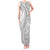 Samoa Siapo White Sunday Tank Maxi Dress Lotu Tamaiti Polynesian White Pattern - Polynesian Pride