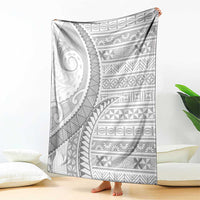 Tokelau White Sunday Blanket Lotu Tamaiti Ngatu Tokelau Feletoa Manulua - Polynesian Pride