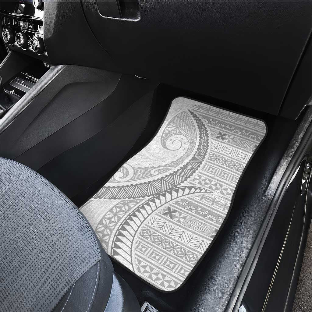 Tokelau White Sunday Car Mats Lotu Tamaiti Ngatu Tokelau Feletoa Manulua - Polynesian Pride