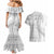 Tokelau White Sunday Couples Matching Mermaid Dress and Hawaiian Shirt Lotu Tamaiti Ngatu Tokelau Feletoa Manulua - Polynesian Pride