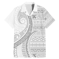 Tokelau White Sunday Family Matching Mermaid Dress and Hawaiian Shirt Lotu Tamaiti Ngatu Tokelau Feletoa Manulua - Polynesian Pride