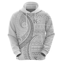 Tokelau White Sunday Hoodie Lotu Tamaiti Ngatu Tokelau Feletoa Manulua - Polynesian Pride