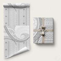 Tokelau White Sunday Wrapping Paper Lotu Tamaiti Ngatu Tokelau Feletoa Manulua - Polynesian Pride