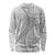 Tonga White Sunday Long Sleeve Shirt Lotu Tamaiti Ngatu Tribal - Polynesian Pride