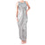 Tonga White Sunday Tank Maxi Dress Lotu Tamaiti Ngatu Tribal - Polynesian Pride
